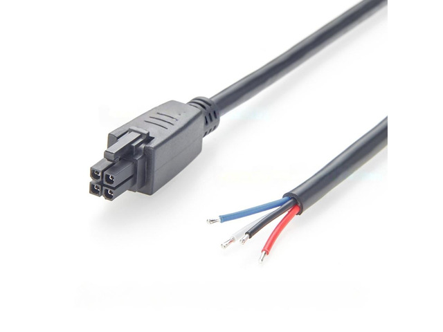 Generic Mini-Fit Jr. 4.2mm 4Pin Receptacle Housing to Open End Cable Dual Row 4 Circuit Power & Signal Cable Compatible With Molex 39-01-2040