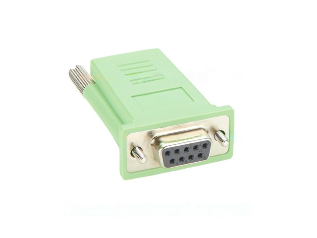 Generic RJ45 Female to DB9 Female Serial Console Adapter Compatible With CAB-9AS-FDTE for Console Server, Routers, Switches, Modems