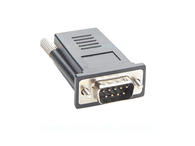Generic RJ45 to DB9 Male Crossover Serial Adapter Compatible With Avocent ADB0037 RS232 Console Converter for Cyclades Servers, Routers