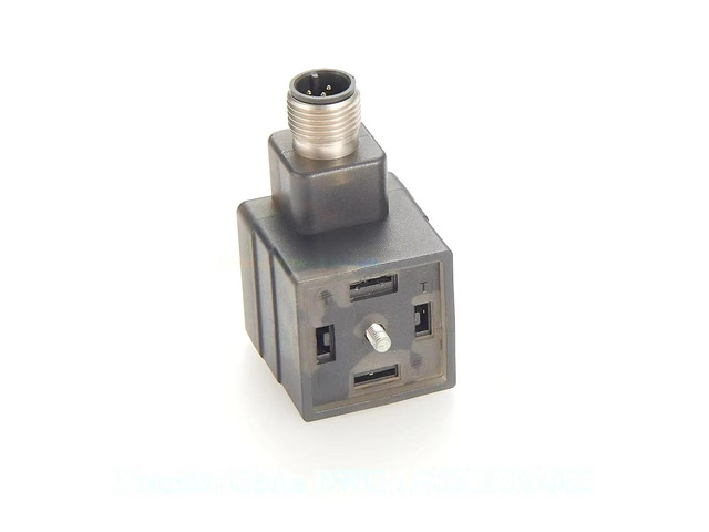 Generic DIN 43650 Solenoid Valve Adapter With M12 Pressure Switch Valve Connector Compatible With Hirschmann VAD 3C-4-1-M12-5 46568