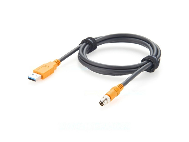 Generic M8 A Code 4Pin Male to USB 3.0 A Male Cable IP67 480Mbps Industrial USB 3.0 Connection Cable Compatible With IFM E30136