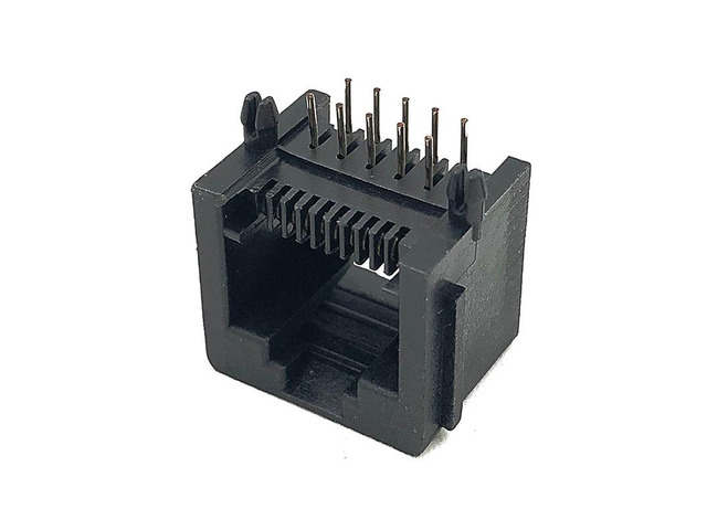 Generic 40PCS RJ50 10P10C Modular Jack 5521 Connector 90 Degrees 10P Female Socket 10-core Port