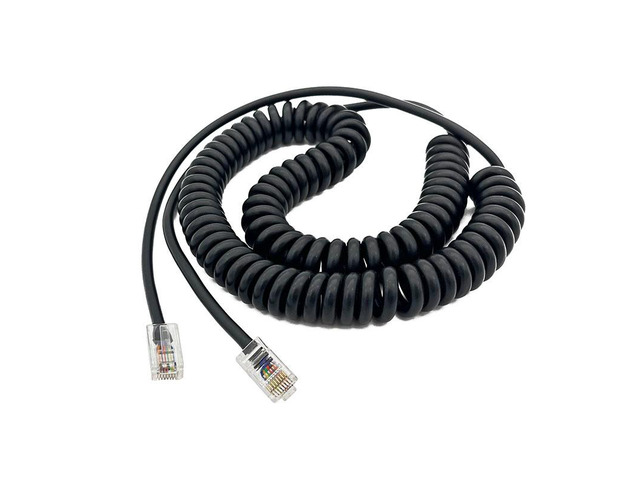 Generic RJ45 Cable Spring extension cable 8-core PVC curve 8P8C Plug For industrial connection cable