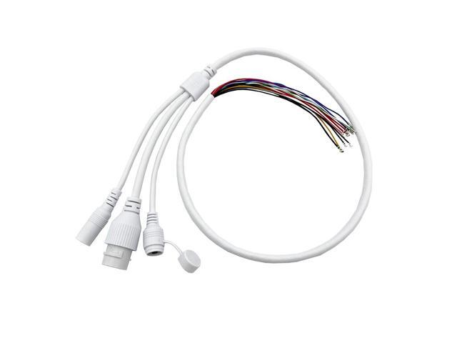 Generic Camera tail cable 12-core waterproof DC plus reset switch Power supply network monitoring video cable