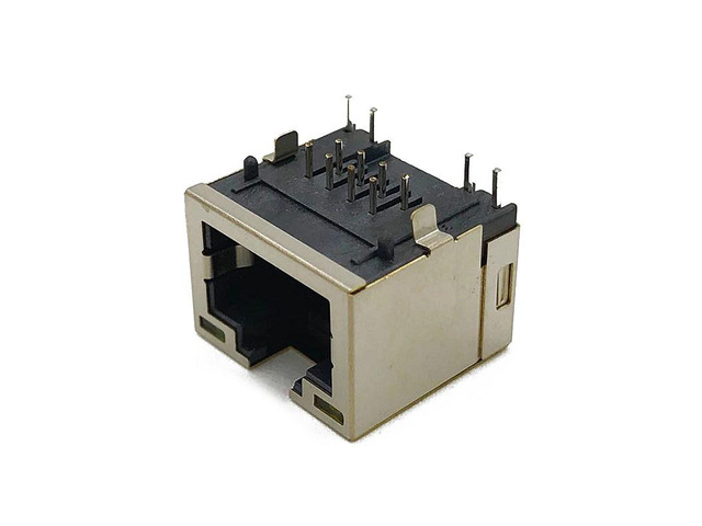 Generic 20PCS RJ45 Connector 8P8C Network Port Jack Mini Type 5326 Interface Shielded With LED