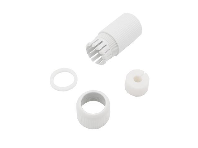 Generic 5PCS RJ45 Waterproof Connector Cap Cover RJ45 Connector 8P8C White For Outdoor Network IP Camera Pigtail Cable