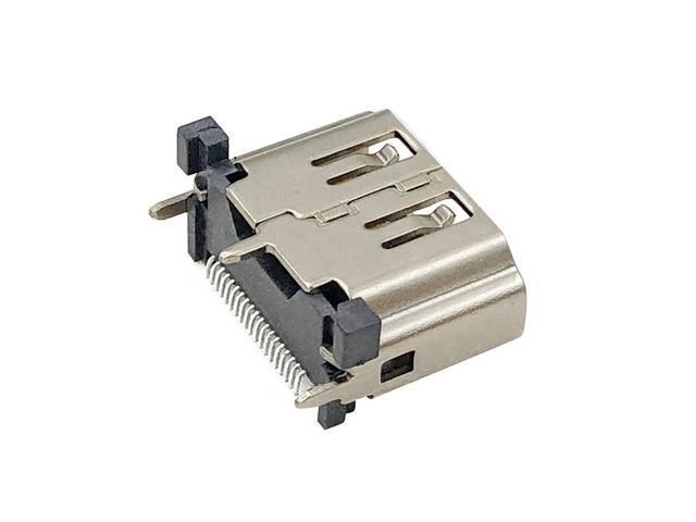 Generic 20pcs HDMI Connector 19Pin Male Plug Vertical patch Interface HDMI-compatible Connector SMT for HD Equipment Socket