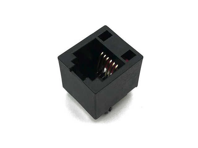 Generic 15PCS RJ12 Connector 6P6C DIP 180 Degree Vertical Straight 6-core RJ11 Telephone Interface 5222 Connector H=12.7MM
