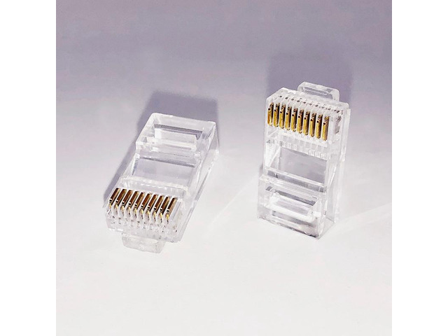 Generic 50Pcs/Pack 10P10C Network Cable Connector RJ48 Modular Plug RJ50 Cable 10Pin