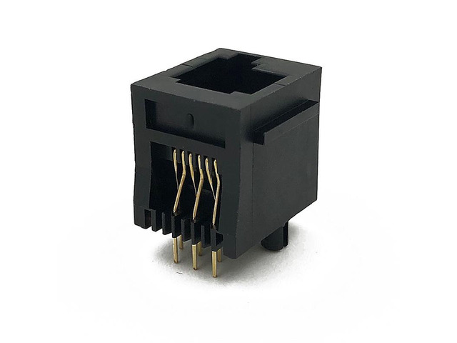 Generic 15PCS RJ11 Connector Left Buckle Plug Socket 5222 Telephone Jack Female RJ12 6P6C For LE GO EV3 NXT
