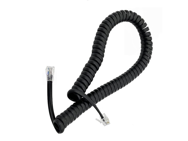 Generic RJ9 4P4C Spring Telephone cord pure Copper wire phone volume curve Microphone RJ10 connector telephone cable handset line
