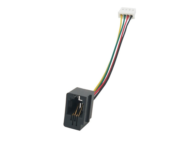 Generic 20PCS 616E 4P4C to XH2.54 4P Cable RJ9 Telephone handle Modular Plug female 4-core connection cable Distance 2.54MM terminal