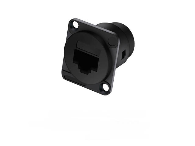 Generic 1Pc RJ45 D-type Connectors Ethernet Connector Panel Mount Classis Connector Soldering Cat.6 Terminal 8P8C