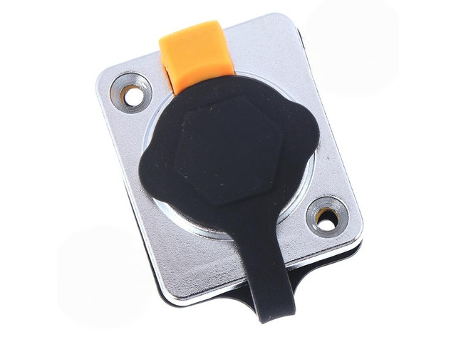 Generic Hot Sale 1PC Zinc Alloy RJ45 Waterproof Connector Female Panel Mounting Socket LED Large Screen Data Transmission 8P Ethernet