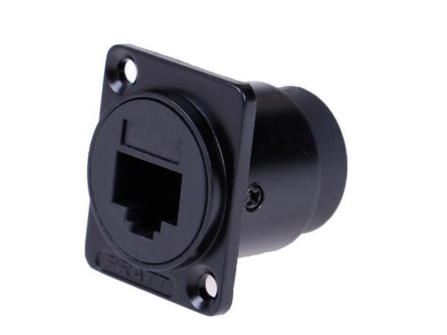 Generic D-type Module RJ45 Socket Cable Female Signal Connector Cat6 Panel Mount Network Ethernet Extension Interface Adapter video card