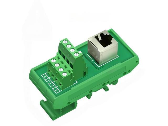 Generic RJ45 vertical Breakout board RJ 45 splitter RJ45 adapter Din Rail Mounting