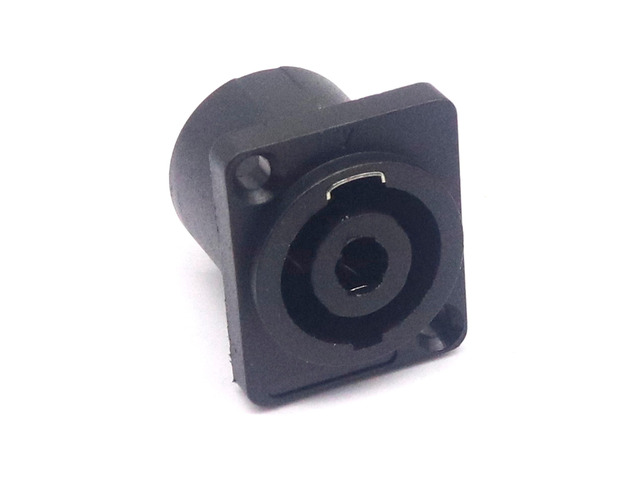 Generic XLR 4 Pin Speakon Panel Mount Board Connector 4 Poles Powercon Female Jack Socket XLR Audio Video Cable Wire Adapter insert