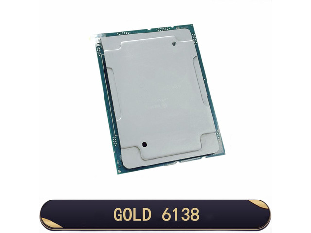 User Xoen Gold 6138 SR3B5 processor 20C/40T 27.5M cache 2.0 GHz 125W CPU LGA3647 for server motherboard C621 chip