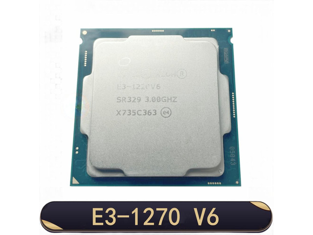 Xeon E3-1270 V6 CPU 14nm 4Cores 8Threads 3.8GHz 8MB 72W processor LGA1151 for Workstation Motherboard C236 Chipsets 1270V6