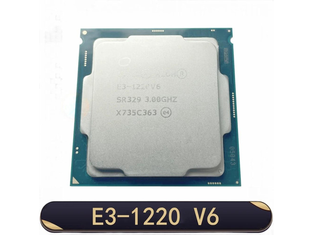 Xeon E3-1220V6 CPU 3.00GHz 8M 72W LGA1151 E3-1220 V6 Quad-core E3 1220 V6 processor E3 1220V6