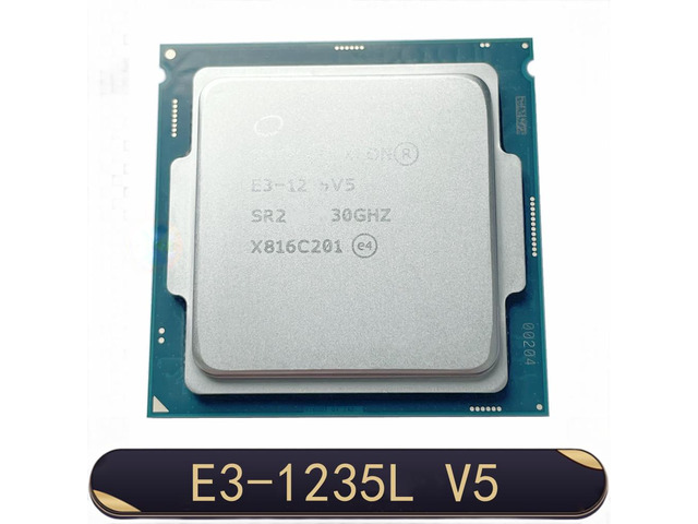 Xeon E3 1235L V5 2.0GHZ Quad-Core 8MB 25W 14nm E3-1235L V5 LGA1151 E3 1235LV5