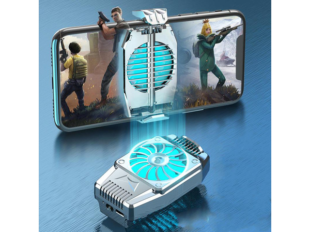 Mobile phone cooler semiconductor radiator cooling fan bracket is silent and stretchable