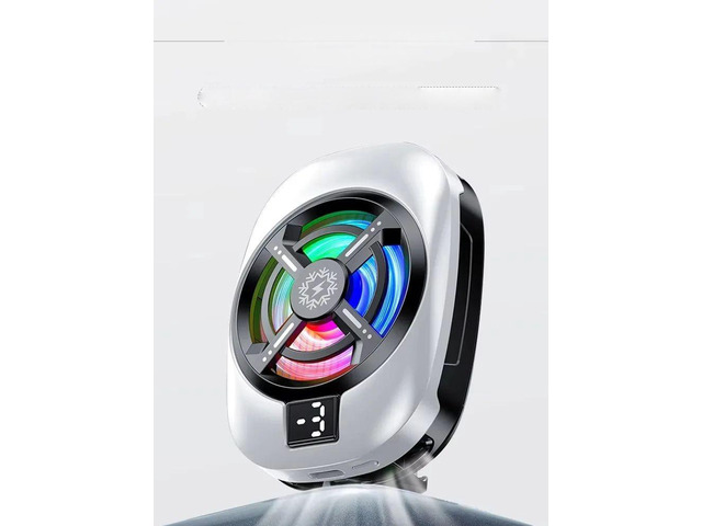 Display semiconductor mobile phone heat sink - Universal type 4.7 - 7 inch clamp-type gaming cooling fan suitable for live stand