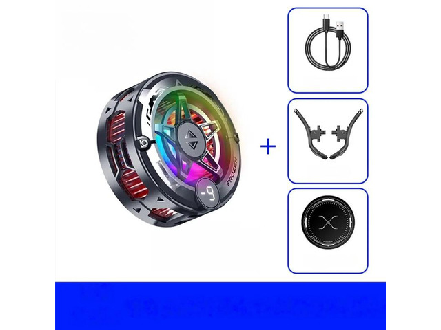K20 NEW Mobile Phone Cooler Magnetic & Back-clip 2 in 1 Semiconductor Cooling Radiator w/ RGB Light Digital Display Cool Heat Sink
