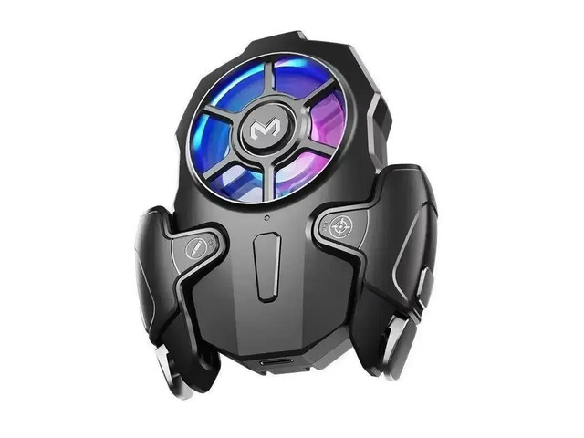 MEMO AK03 Mobile Phone Gaming Trigger Joystick Gamepad Fan Radiator 2 IN 1 Aim Shooting L1R1 Key Button Game Cooler for IOS PUBG