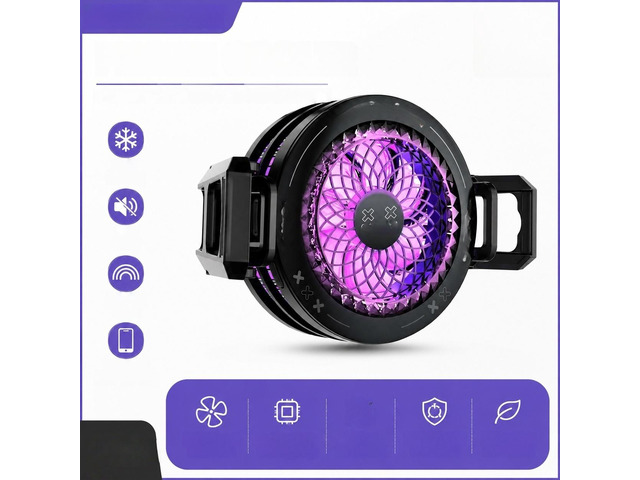 Zombies Cat QCSRQ01 Mobile Phone Cooler Semiconductor Rapid Cooling RGB Gaming Fan Ultimate Heat Dissipation for Long Gameplay