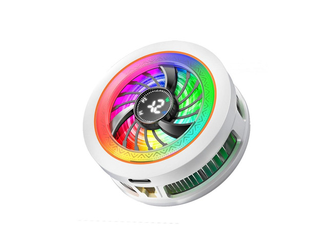 Magnetic phone cooler with intelligent AI temperature control and real-time digital display - a must-have for phone cooling