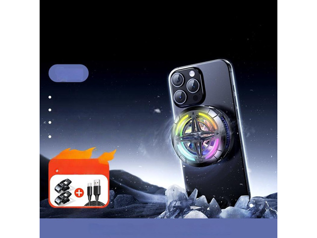 UGREEN Magnetic Phone Cooler Silent Fan 35dB for Gaming iPhone Android Phone Heat Dissipation with Clamp Mount