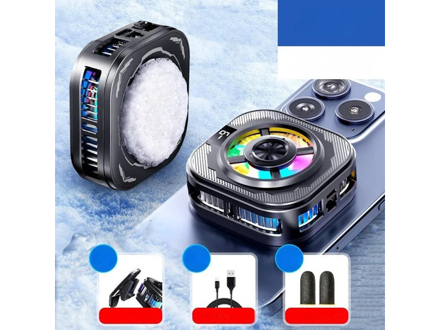2025 NEW SL39 Mobile Silent PUBG Game Cooler Magnetic/ Back-clip 2 in 1 Frozen Cooling Fan Radiator for IPhone Android Universal