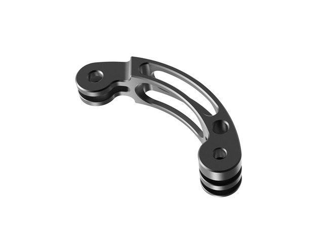 Aluminum Helmet Extension Arm, Curved Pole Selfie Stick, Tripod Mount for Action Sports Cameras