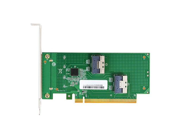 PCIe 4.0 x16 to SlimSAS SFF-8654 Baseplate, MCIO Split Card, for Discrete Graphics Card External Expansion