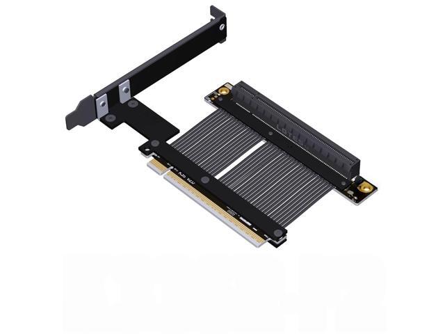 PCIe 5.0 x8 to x16 Extension Cable, Gen5 GPU Adapter Riser