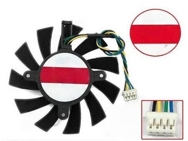 Generic For DASA0815R2U 0.60A 12V four pin intelligent thermographic card heat dissipation fan GTX460 550TI