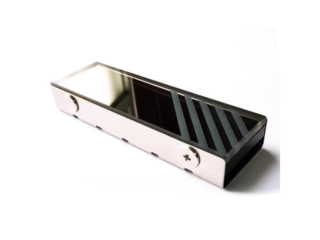 Generic For Mirror M.2 SSD Heat Sink Vest Mirror + Tempered Glass Surface Aluminum Body Part M2 Cooler Heat Dissipation