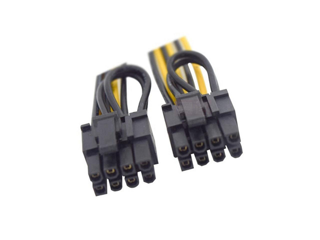 Generic 10Pcs 6-pin PCI Express zu 2 x PCIe 8 (6 + 2) pin Motherboard Graphics Grafikkarte PCI-e GPU VGA Splitter Hub Power Kabel