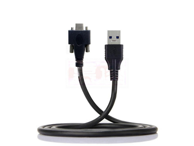 Generic Elbow type-C to USB3.0 charging data cable with double screws to fix the lock panel usb3.1