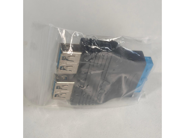 Generic 2PCS New Motherboard 2 Ports USB 3.0 A Female to 20 Pin Header Female Adapter Connector