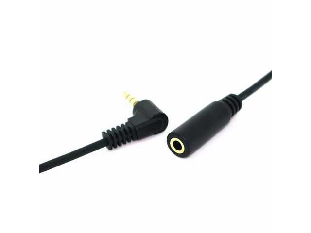 Generic 1pcs Kurze 30CM 3,5 MM Stecker Auf Stecker 90 Grad Rechts Abgewinkelt Aux Audio Kabel Linie