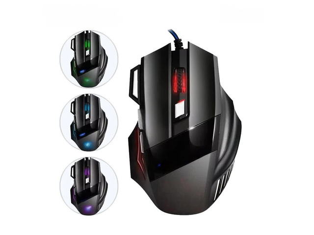 USB Wired Gaming Mouse Generation Ergonomic Gaming Mouse 4keys 2400DPI Mouse RGB backlit High-Precision Optical Sensor Mouse