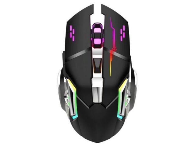 Wireless Gaming Mouse 6D Charging Silent Esports Mechanical with Colorful Lighting for Competitive Gaming
