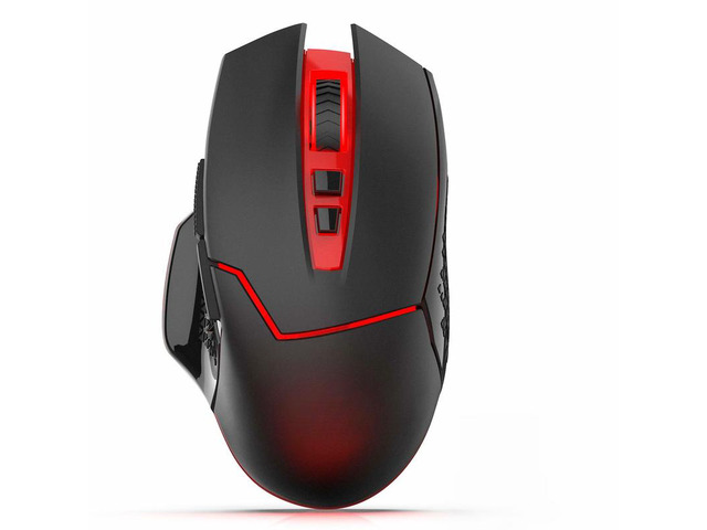 2.4Ghz Wireless Gaming Mouse with DPI Shifting 2 Side Buttons 2400 DPI Ergonomic Design 8 Buttons-Black Mice