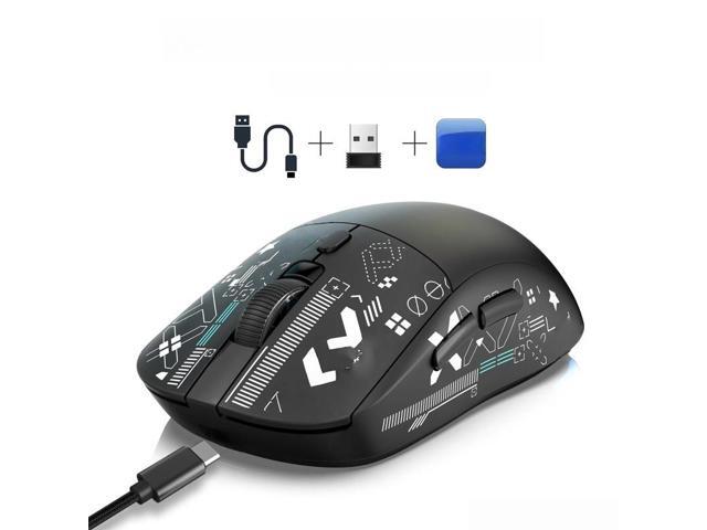 2.4G Thunder Wolf Dual-Mode Wireless Bluetooth Rechargeable Anti-Slip Gaming Mouse, Compatible with Tablets and Laptops