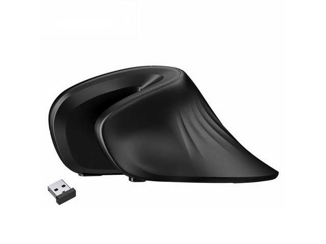 Ergonomic Vertical Wireless Mouse 2.4Ghz Optical Skin 6 Buttons Comfortable Gaming Mice with Adjustable DPI For Computer