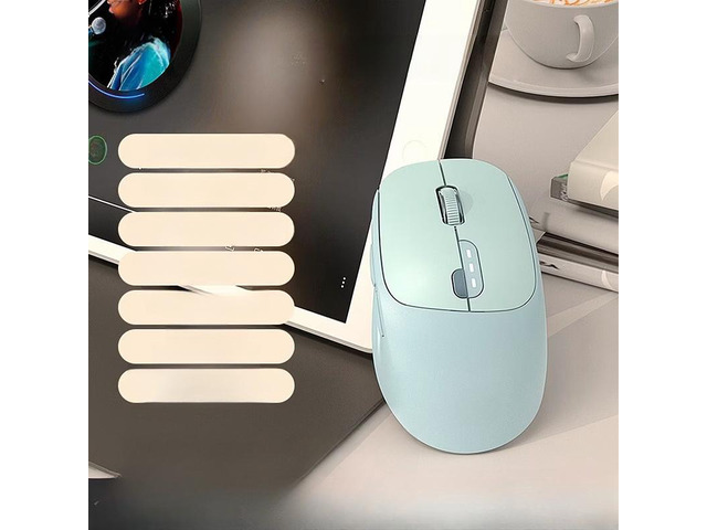 Q5 Dual Mode Wireless Mouse Battery Display Silent Click Type-C Rechargeable 3-Speed DPI Ergonomic Mice for PC/Mac/Laptop