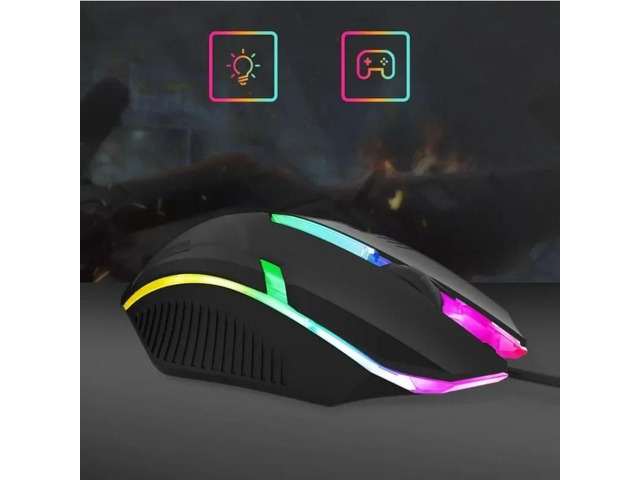 Colorful Wired Gaming Mouse USB Computer DPI RGB Lighting Mouse For Computer PC Laptop Home Office Supplies