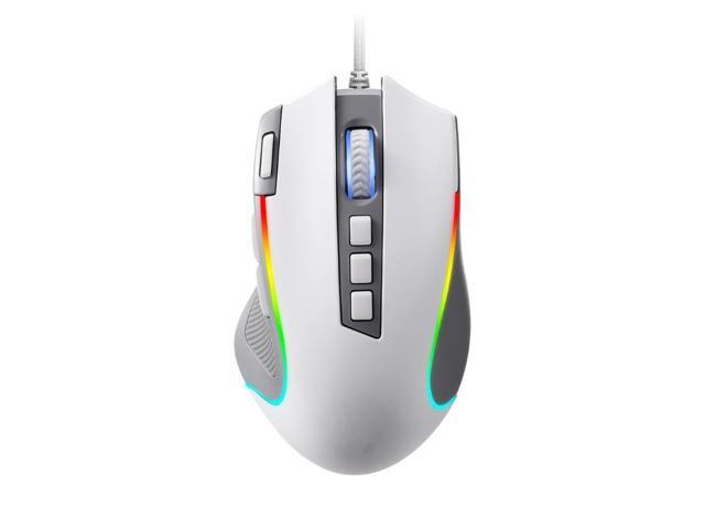 RGB Gaming 8000 DPI Wired Optical Gamer Mouse 9 Programmable Buttons & 5 Backlit Modes